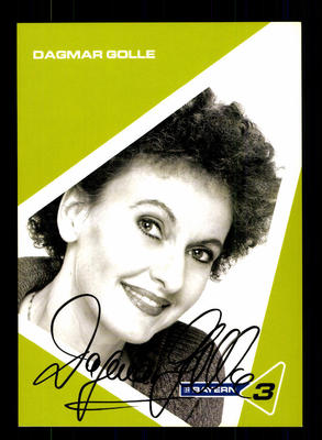 Dagmar Golle Autograph Card Original Signed # BC 92711