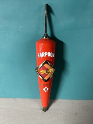 HARPOON Brewery Flannel Friday Amber Ale Beer Tap Handle Boston MA Approx 15 !