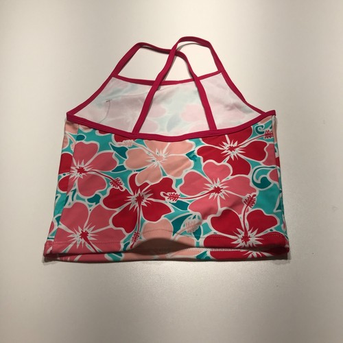 Kanu Surf Swim Set Youth Girls Size 12 Pink Floral Hawaiian 2-Piece Top & Bottom - Picture 3 of 23