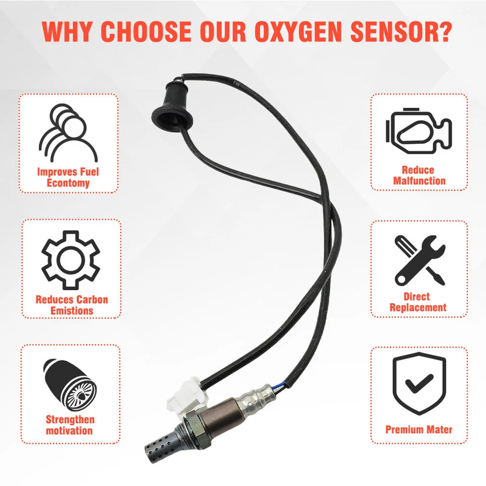 2Pcs Up+Downstream Oxygen O2 Sensors 1 & 2 For 2009-2010 Toyota Corolla 1.8L USA - Imagem 3 de 4