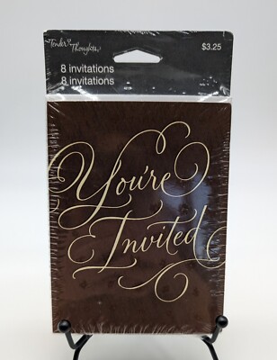 Set Of 8 Tender Thoughts  You re Invited  Party Invitations 5 ½  X 4  USA