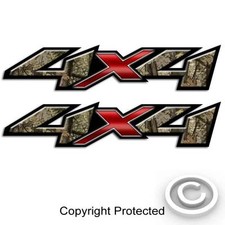 Camo Truck Decal Set - 4x4 Hunting Sticker For Silverado And Sierra