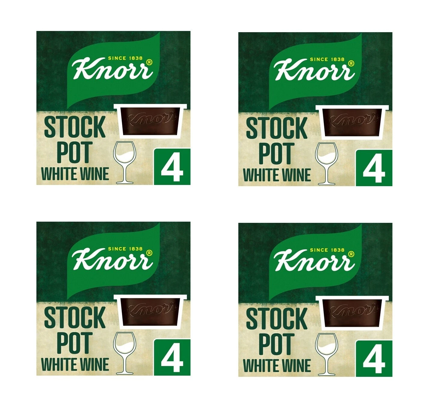 Knorr White Wine Stock Pot 4 x 26g PACK OF 4