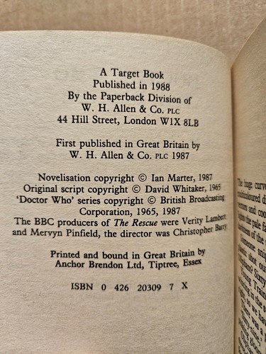 Doctor Who First Doctor TARGET Books; PICK YOUR EPISODE! - Picture 60 of 144