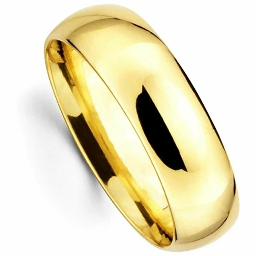 Ribbed Seed Plain Band - Yellow Gold - megan thorne