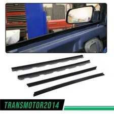 Fit For Chevy Truck Inner & Outer Window Sweep Felt Seal Weatherstrip Kit 4Pcs