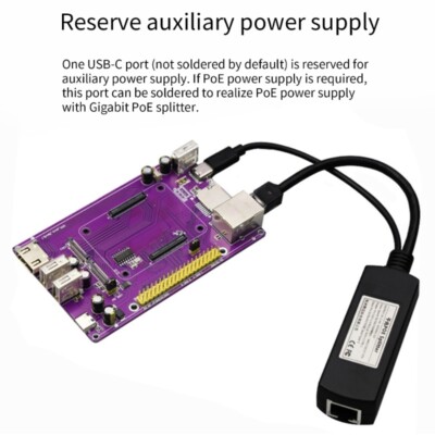 CM4 Mini IO Board Case for RaspberryPi Compute Module 4 Expansion Card and Cover