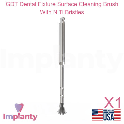 GDT Dental Fixture Surface Cleaning Brush With NiTi Bristles Dentistry Tool