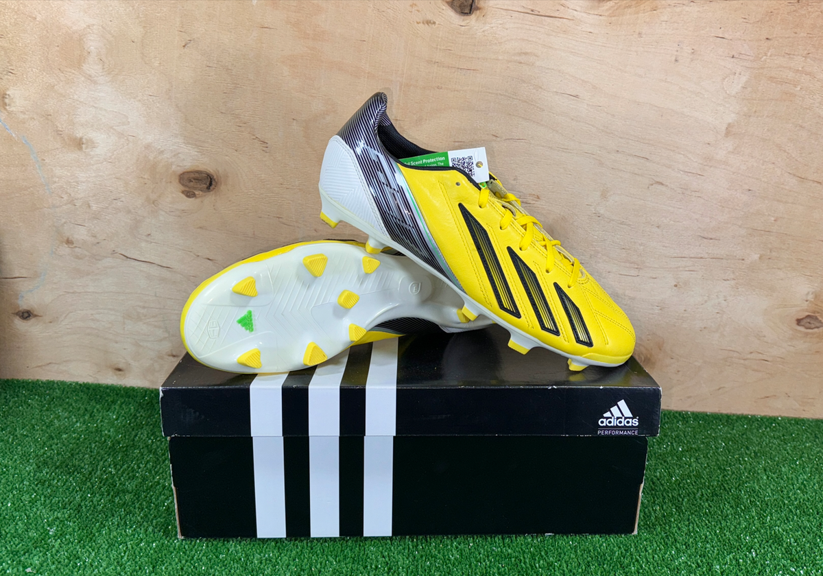 Adidas Adizero F30 FG Leather G65394 Yellow boots Cleats mens