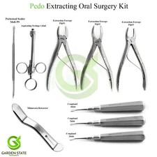 Pedo Extracting Pediatric Forcep Tooth Luxating Oral Surgery Extraction Elevator