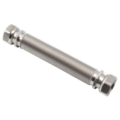Wellrohr ausziehbar 1 Zoll IG/IG - 200-410mm Edelstahl Solarrohr