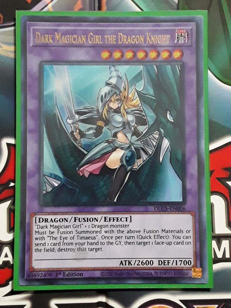 dragon knight yugioh card LEDD-ENA00 Dark Magician the Dragon Knight : Ultra Rare UNL Edition YuGiOh Card