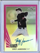 2019 Leaf Metal DREY JAMESON Throwback Pink Prismatic Auto RC 9/20 Diamondbacks