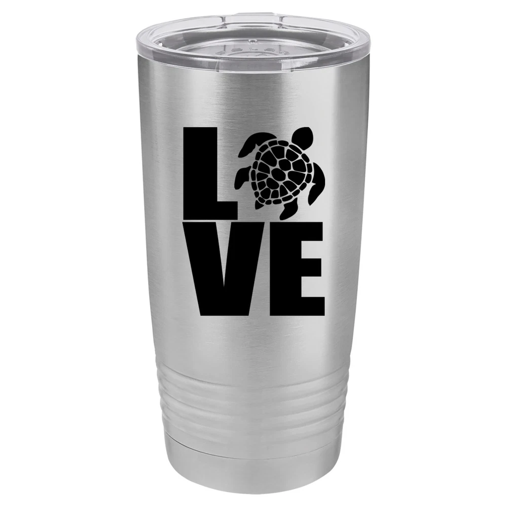 Tumbler 20oz 30oz Travel Mug Cup Insulated Stainless Steel LOVE Sea Turtle Tumbler 20oz 30oz Travel Mug Cup Insulated Stainless Steel LOVE Sea Turtle
