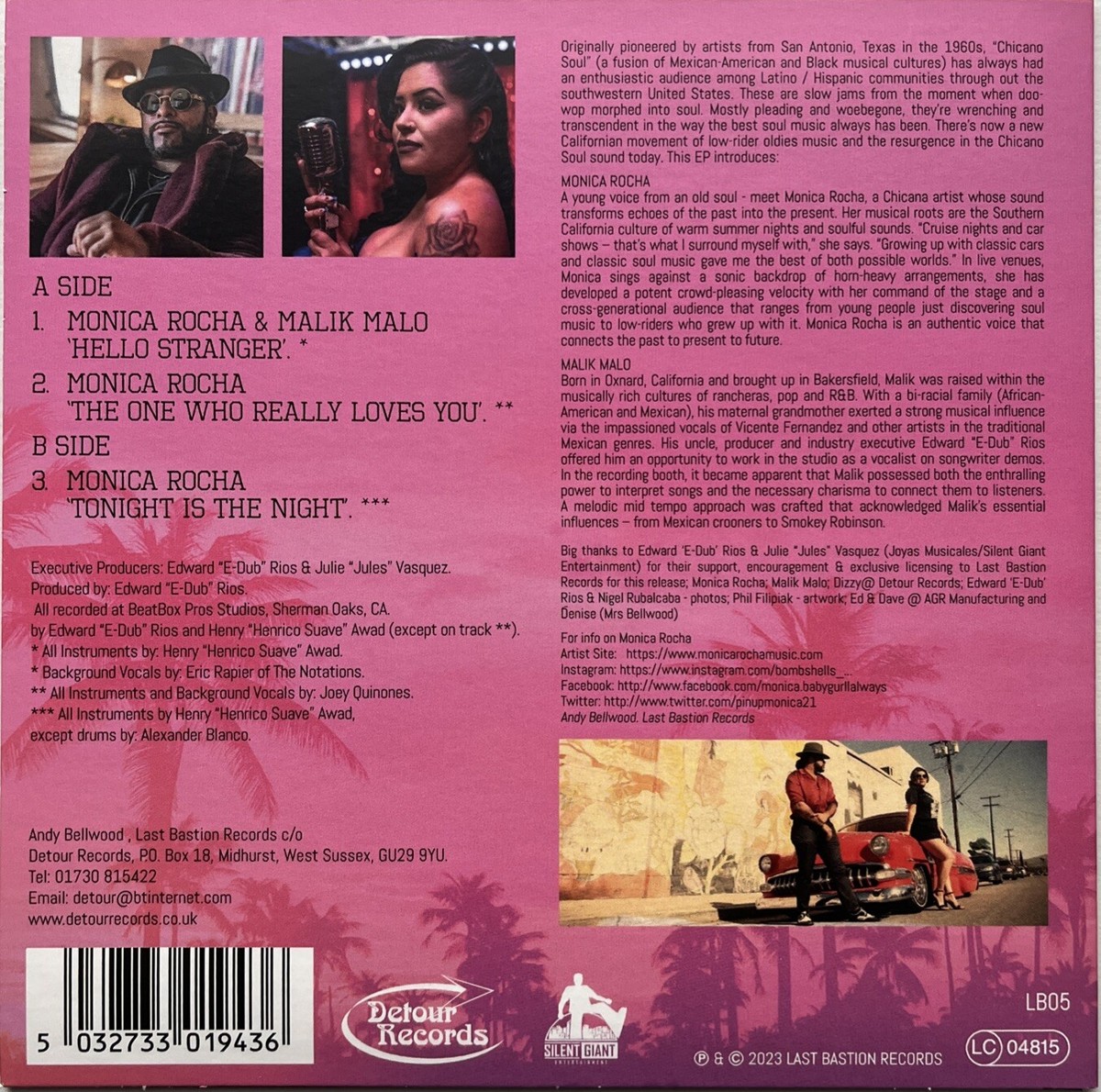 Monica Rocha THE CHICANO EP 7インチ　新品 Monica Rocha “Hello Stranger” Chicano Tejano Latin Soul EP Record