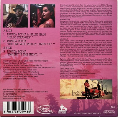 Monica Rocha “Hello Stranger” Chicano Tejano Latin Soul EP Record