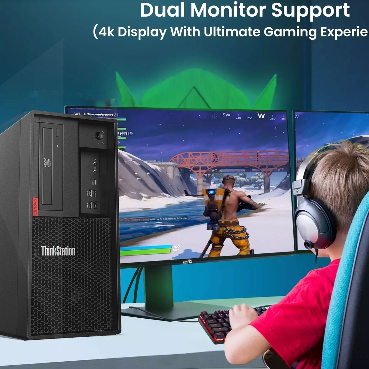 Lenovo Tower Gaming PC Intel i5-8500 16GB 512GB SSD RGB KB&M