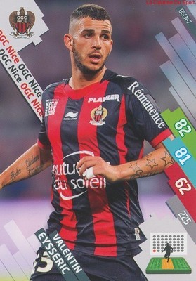Carte Adrenalyn Signée OGC Nice Ligue 1 - Joueur Eysseric, Collection Football