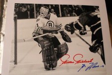 Guy Lafleur Gilles Gilbert Dual Signed Montreal Canadiens Boston Bruins Photo!