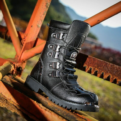 Motorcycle Boots Punk Boots Warm Knight 