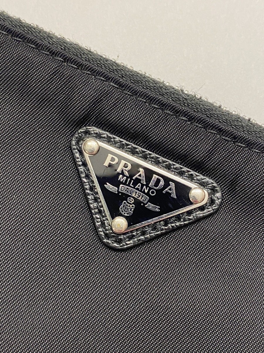 Prada Triangle Logo-plaque Nylon Zip Wallet | eBay