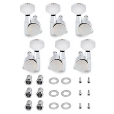 Locking Guitar String Tuning Pegs Tuning Keys Machine Heads Tuners Chrome 3R 3L