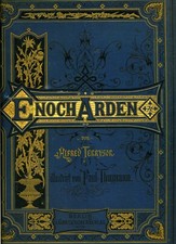 A. Tennyson?ENOCH ARDEN?4. ed. 1886?Linen Folio?Gold Decorations & GOLD CUT?