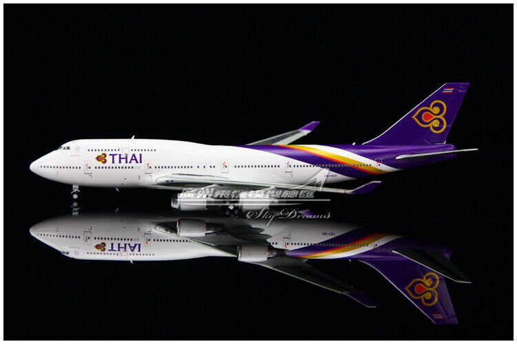 1:400 JC Wings THAI BOEING 747-400 Passenger Airplane Flap Down