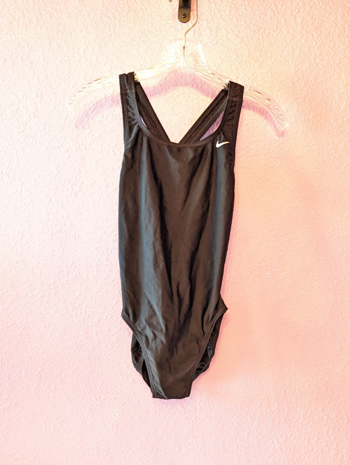 Nike Women's Swim One Piece Suit Sz 6 Black Gem