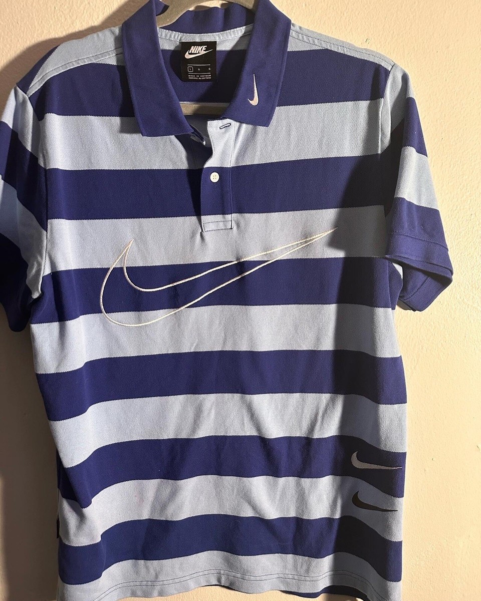 nike blue striped shirt
