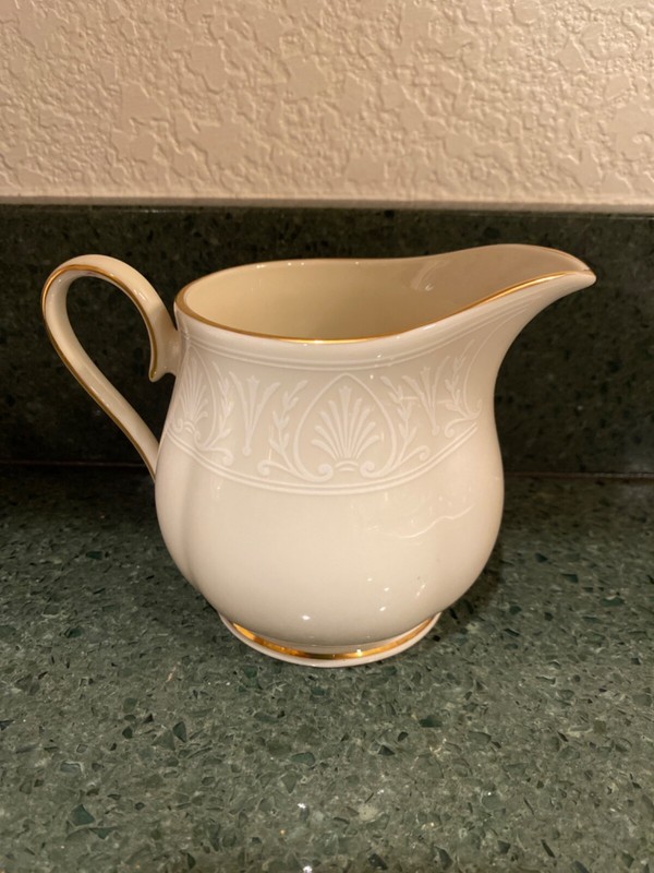 NEW! Lenox Courtyard Gold Creamer