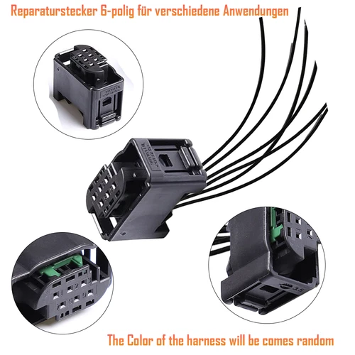 Reparatursatz Kabel Stecker 6-Polig Niveau Höhenstands Niveauregu-lierung sensor - Bild 1 von 13