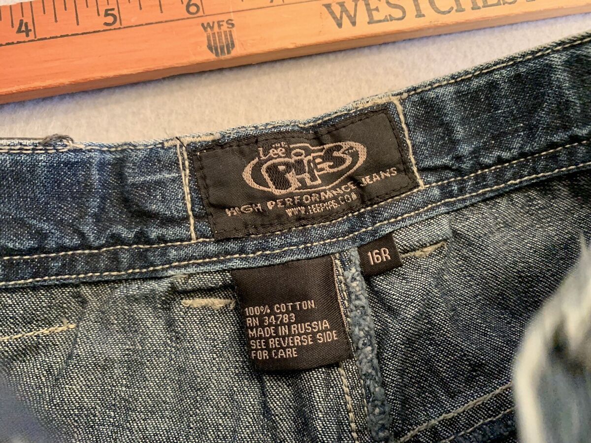 Vintage LEE Pipes Jean Shorts Dead Stock Size Boys XL 16 Vintage LEE Pipes Jean Shorts Dead Stock Size Boys XL 16