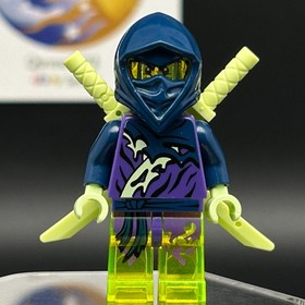 LEGO BRAND Ghost Ninja Hackler njo144 NINJAGO MINIFIGURE with weapons 70736+