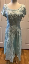 Talbots Women’s Shortsleeved Dress Size 10 Sea-Foam Green Beaded Top