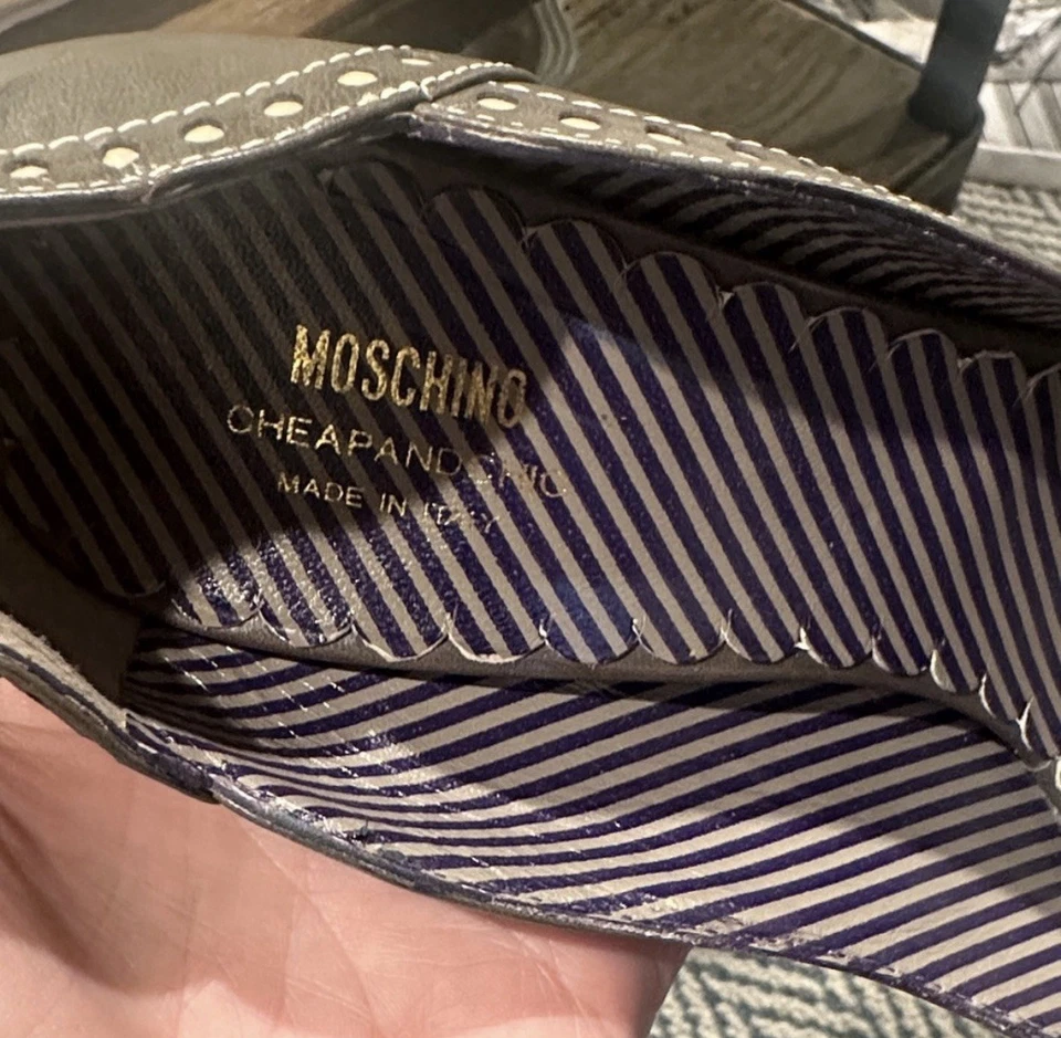 Moschino Tacones Peep Toe Baratos y Chic Para Mujer EE. UU. 8,5 UE 38,5 Foto 2 de 4