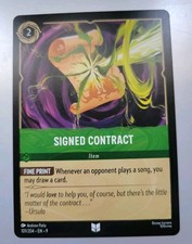 Disney Lorcana TCG - Fabled: Signed Contract 101/204 - Uncommon - Near Mint