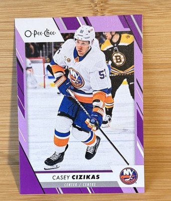 2023-24 O-Pee-Chee Purple Casey Cizikas Islanders /49