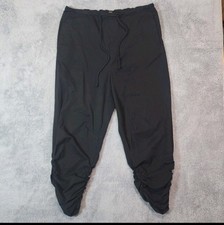 Free People Relaxed Ruched Leg Parachute Pants Black OB1656951 Womens Medium