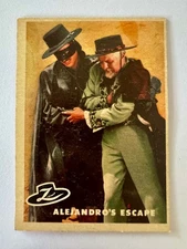 1958 Topps Walt Disney's Zorro "Alejandro's Escape" - Card #66, Excell./NM Cond.