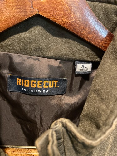 Ridgecut Vest Mens XL Brown Workwear Utility Outdoor Canvas Pockets Toughwear - Picture 2 of 9