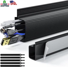 2 Pack Cable Management Kit Desk Organizer Under Desk 15.7 Inch