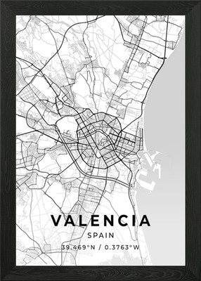 Valencia Spanien Gerahmtes Wandbild Poster Leinwanddruck Bild
