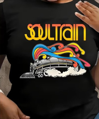 T-Shirt featuring  Soul Train  in Retro Colorful Gradient Print