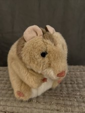 Folkmanis Hamster Plush Hand Puppet Hamster Light Tan Soft Animal Toy Folktails
