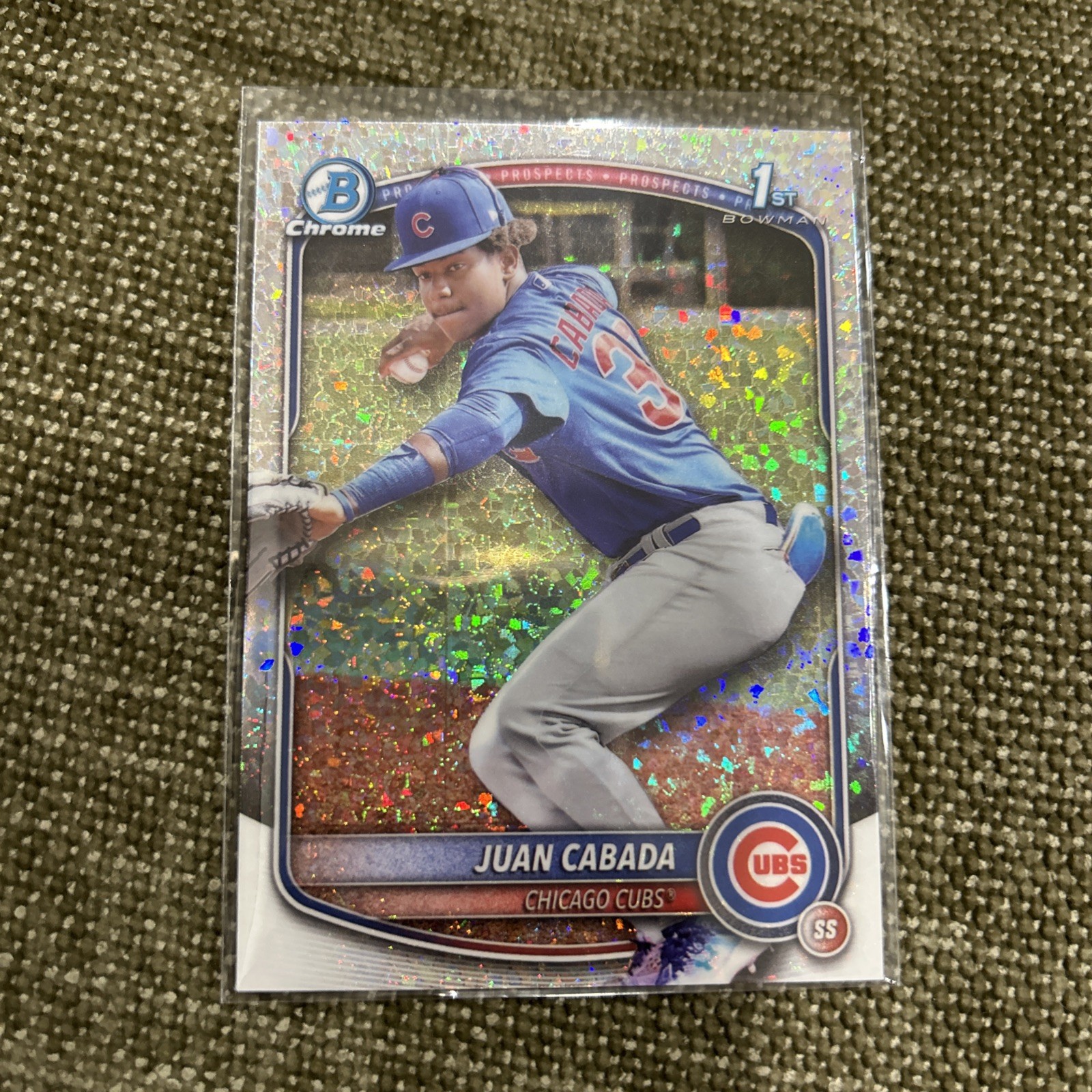2025 Bowman Chrome Baseball-Juan Cabada #BCP-207-Mini Diamond