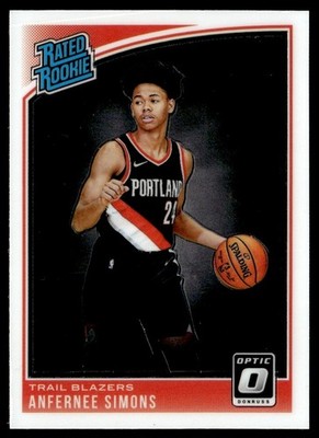 2018-19 Donruss Optic Rated Rookies Anfernee Simons Rookie Portland Trail