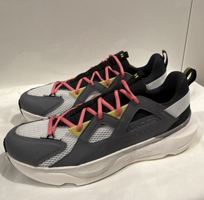 Under Armour UA Infinite MVMNT Gray White Pink Men's Low Top Sneakers 3028667-0 