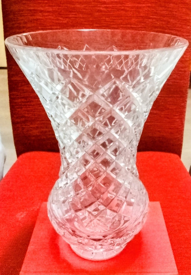 Large Vintage Lead Crystal Vase - image 4 of 4