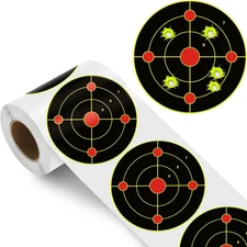 6 Inch 100 Pack Splatter Targets, Self-Adhesive Shooting Target Stickers with Ye